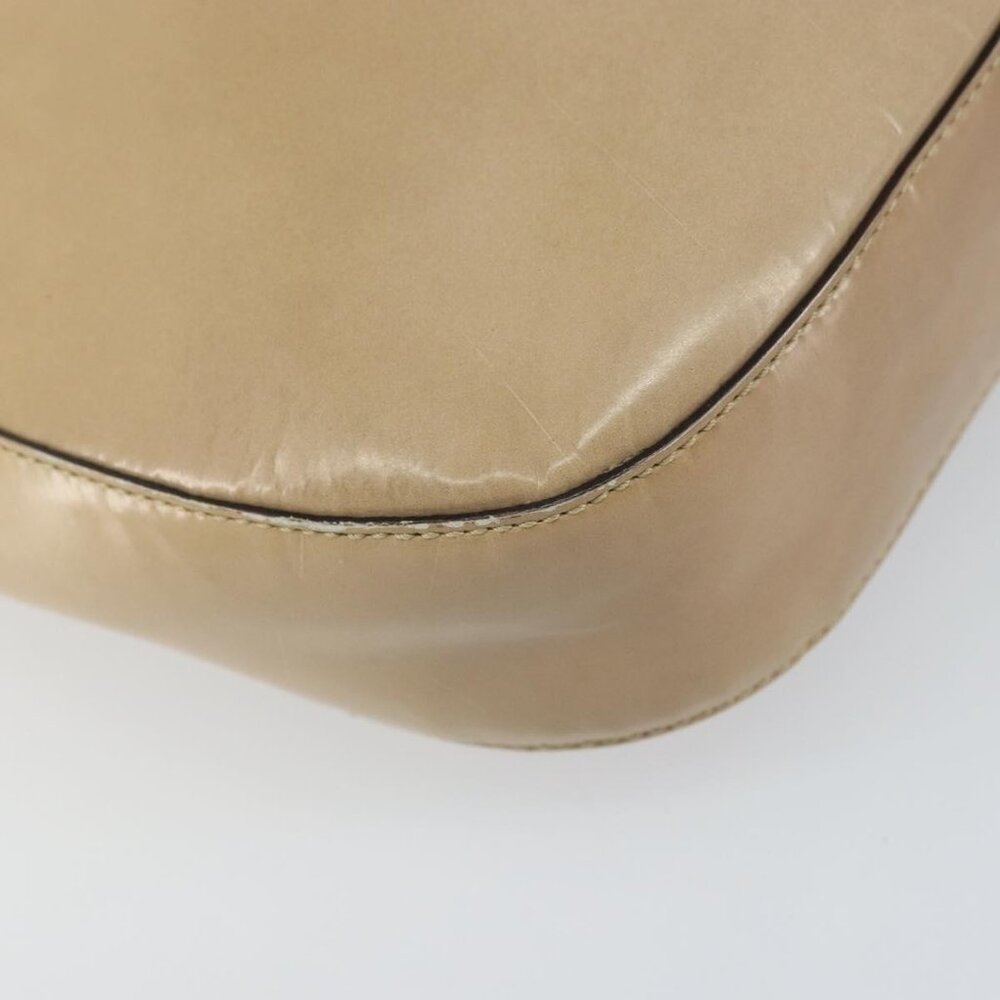 Authentic PRADA Shoulder Bag Patent leather Beige - Picture 5 of 16